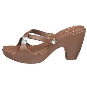 CROCS Brown Women's Heeled Sandals